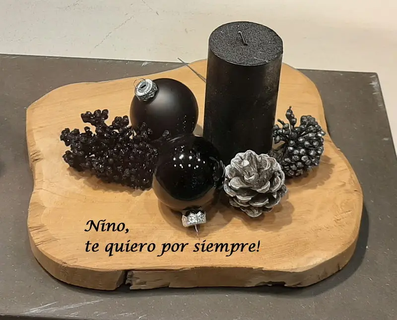 Andachtsbild von Dulce mit Nino tief im Herzen ❤