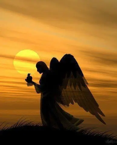 Andachtsbild von Sabine mit Kaspar tief im Herzen