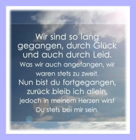 Condolence image of Dein Frauchen Sabine ❤️