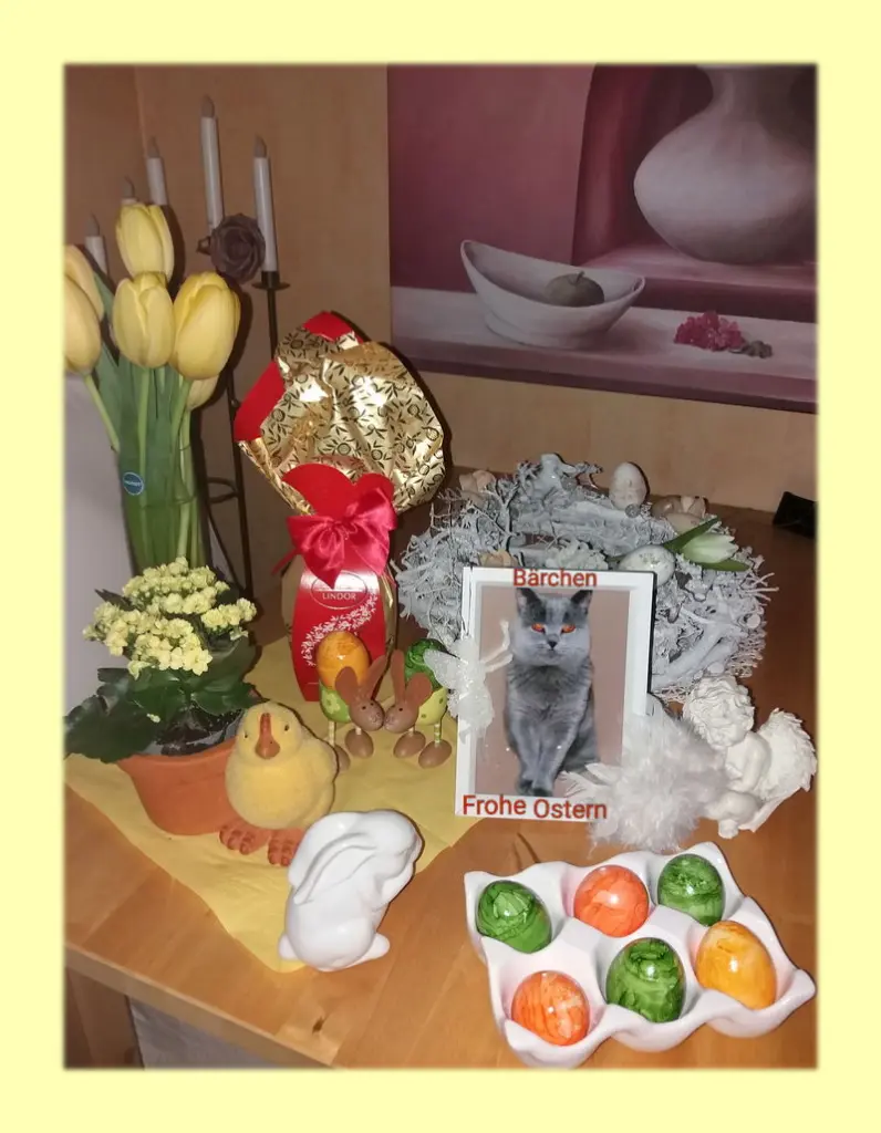 Condolence image of Ostergrüße ins Regenbogenland