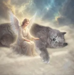 Condolence image of Himmelsgrüße💗☁️ an mein Sternenpfötchen✨🐾