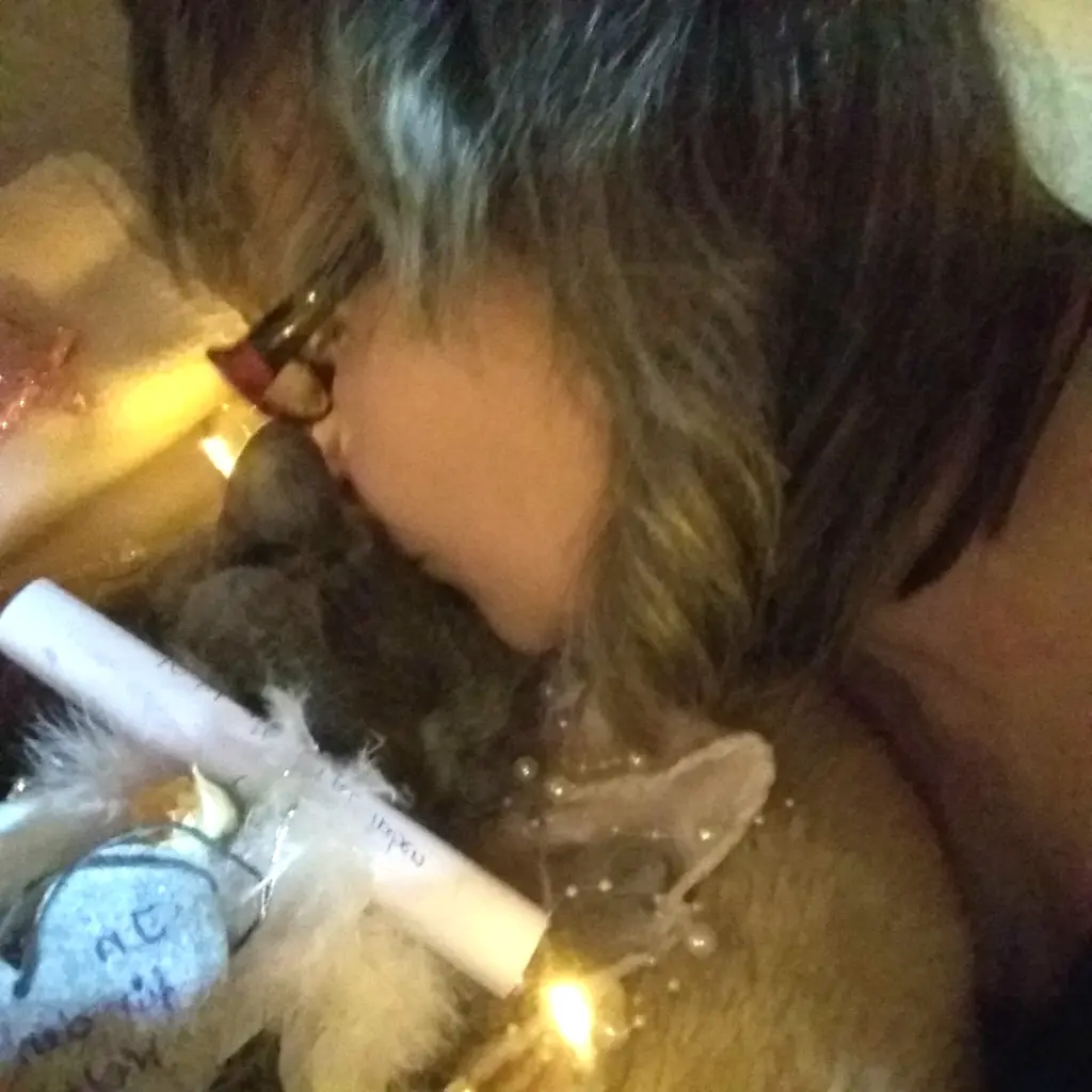 Andachtsbild von Sabine mit Kaspar tief im Herzen