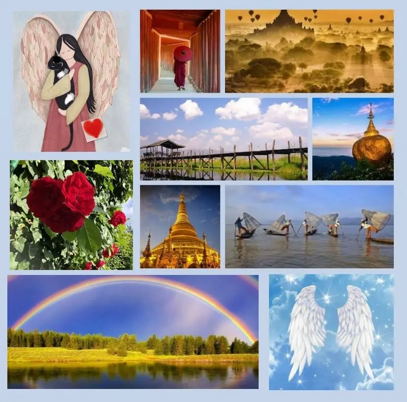 Andachtsbild von Rosen für Maja 