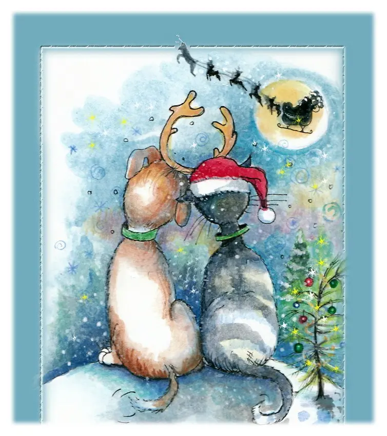 Andachtsbild von Sabine mit Kaspar tief im Herzen