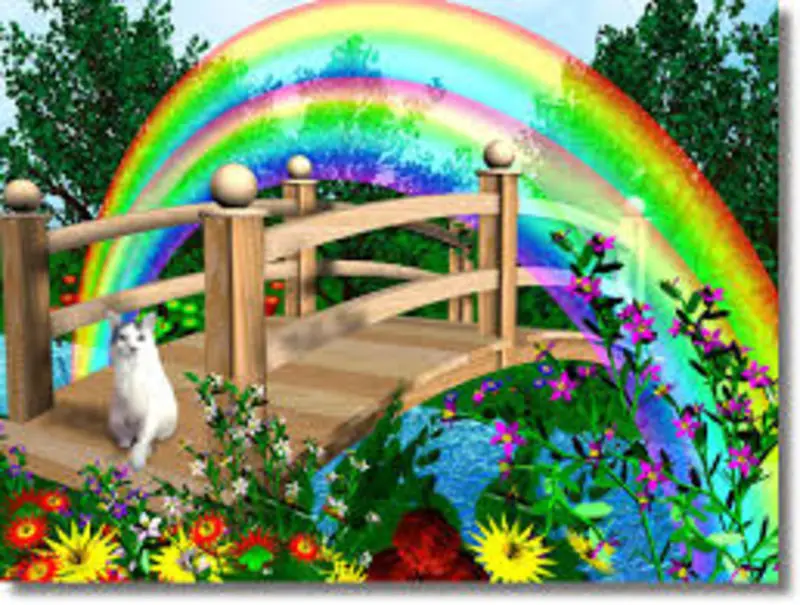 Andachtsbild von Brigitte mit Nelly, Benny und Axel im Herzen