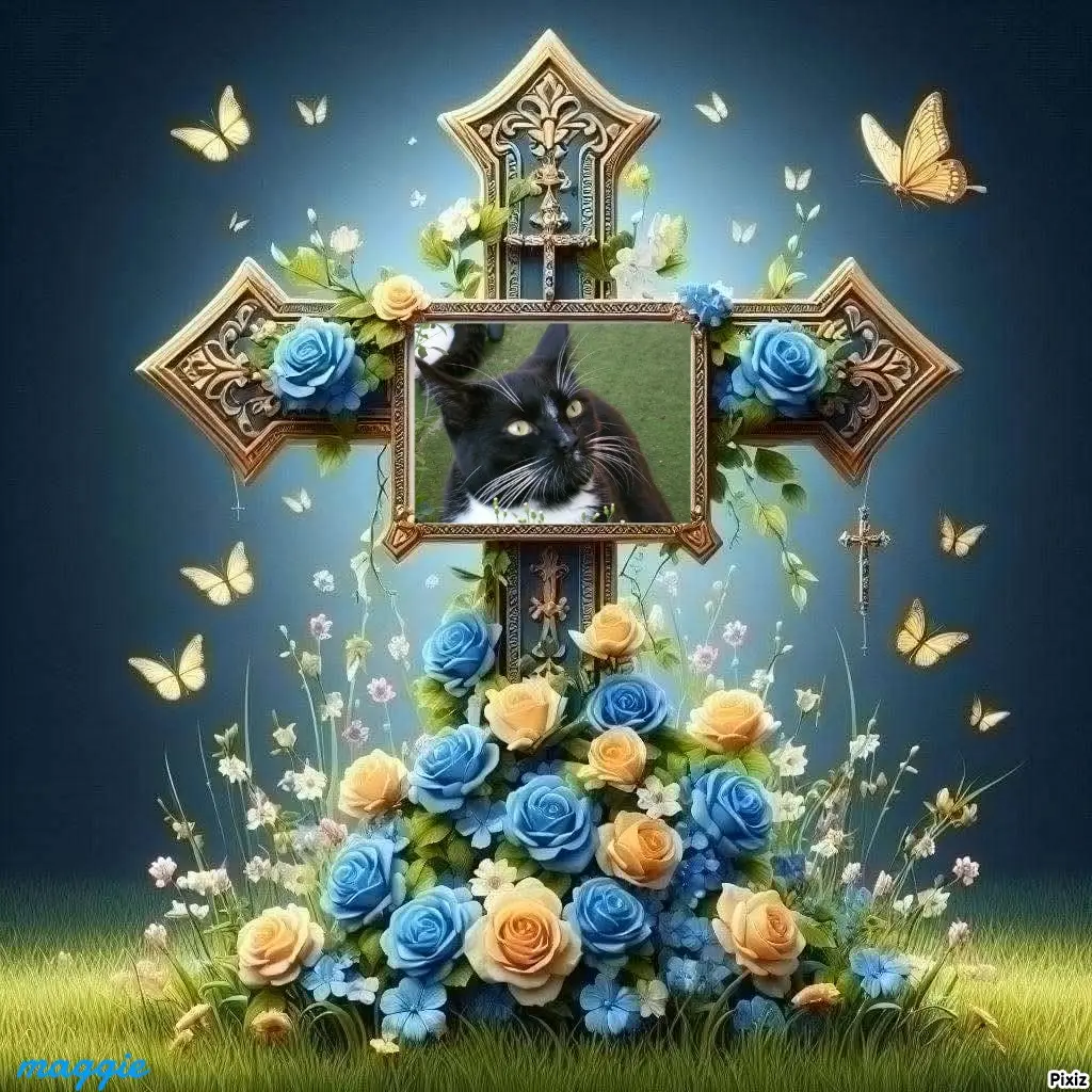 Andachtsbild von Tanja mit Timmy im Herzen