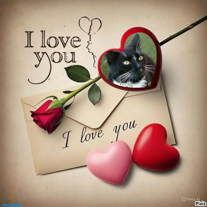 Andachtsbild von Tanja mit Timmy im Herzen