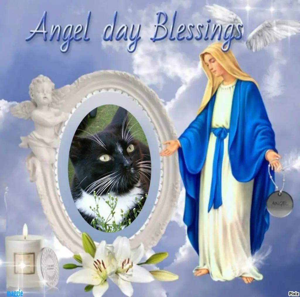 Andachtsbild von Tanja mit Timmy im Herzen