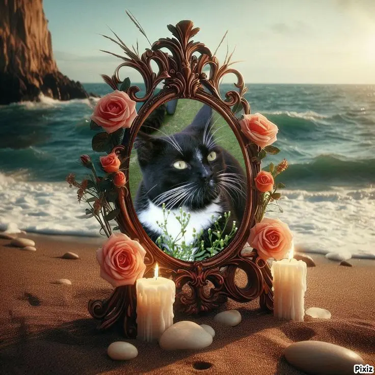 Andachtsbild von Tanja mit Timmy im Herzen