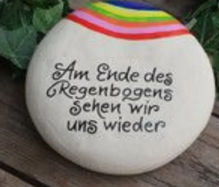Andachtsbild von Andrea mit Mausi im Herzen