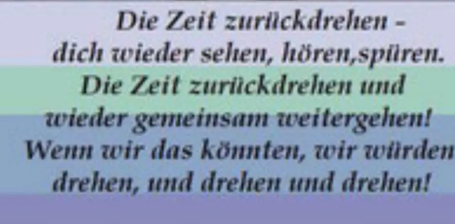 Andachtsbild von Andrea mit Mausi im Herzen