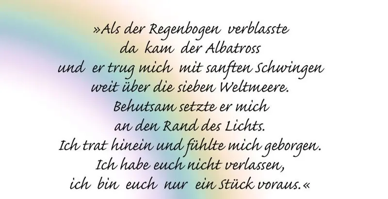 Andachtsbild von Sabine mit Luna & Milo tief im Herzen 