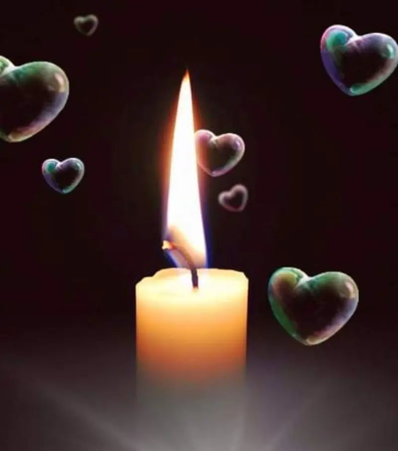 Andachtsbild von Sabine mit Luna & Milo tief im Herzen 