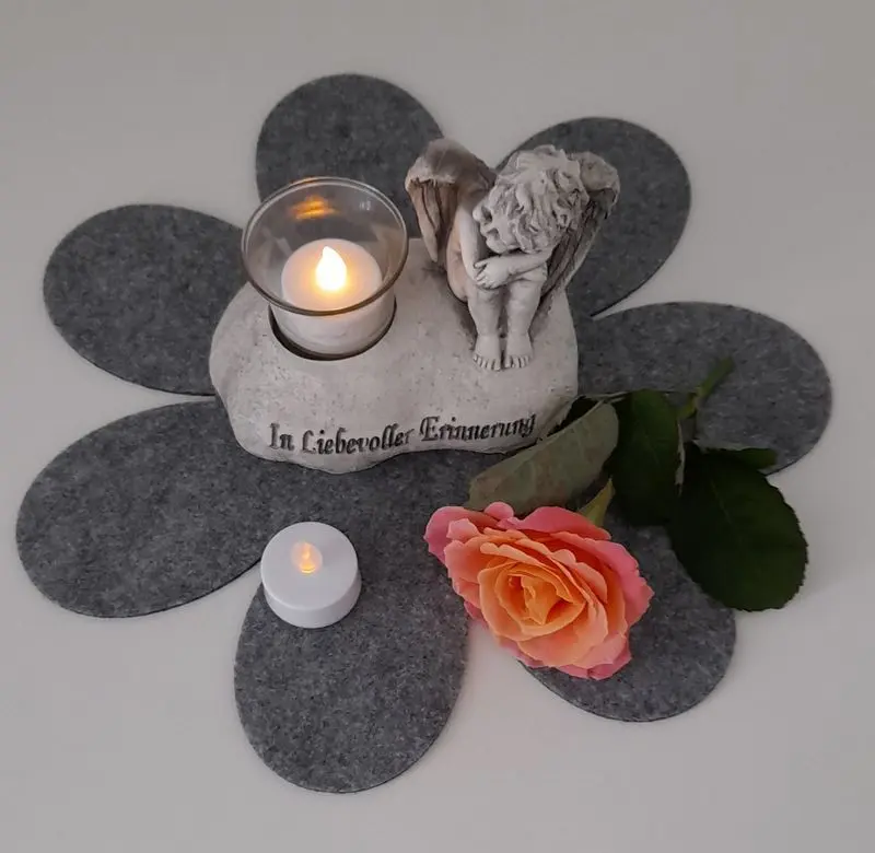 Andachtsbild von Sabine mit Luna & Milo tief im Herzen 