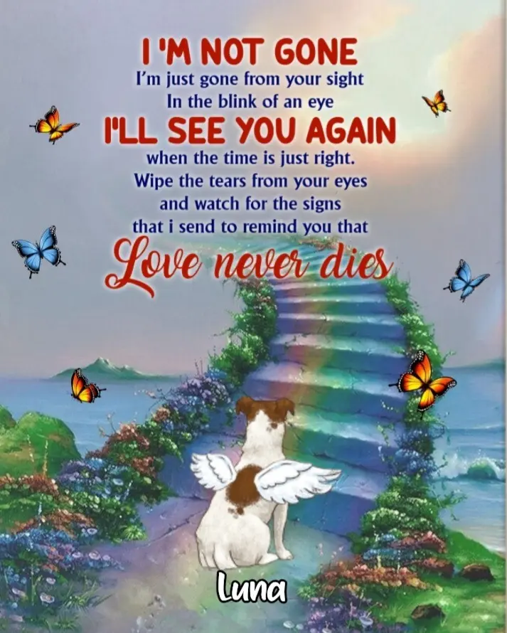 Andachtsbild von Sabine mit Luna & Milo tief im Herzen