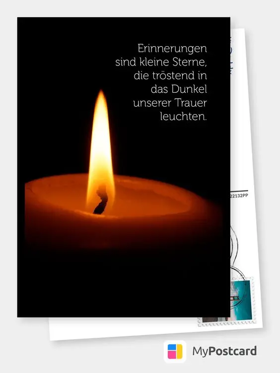 Andachtsbild von Ilse mit ihren geliebten Sternlein im Herzen