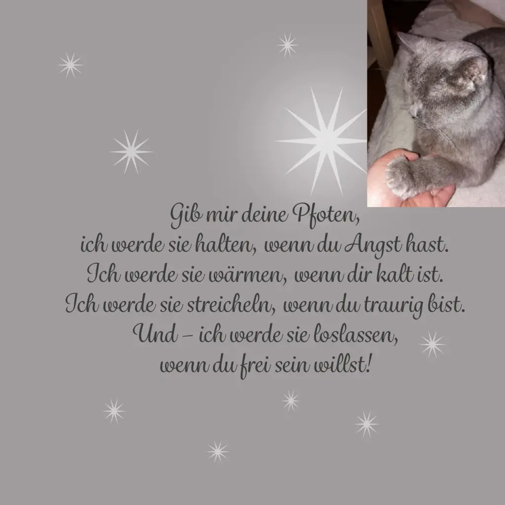 Andachtsbild von Sabine mit Kaspar tief im Herzen