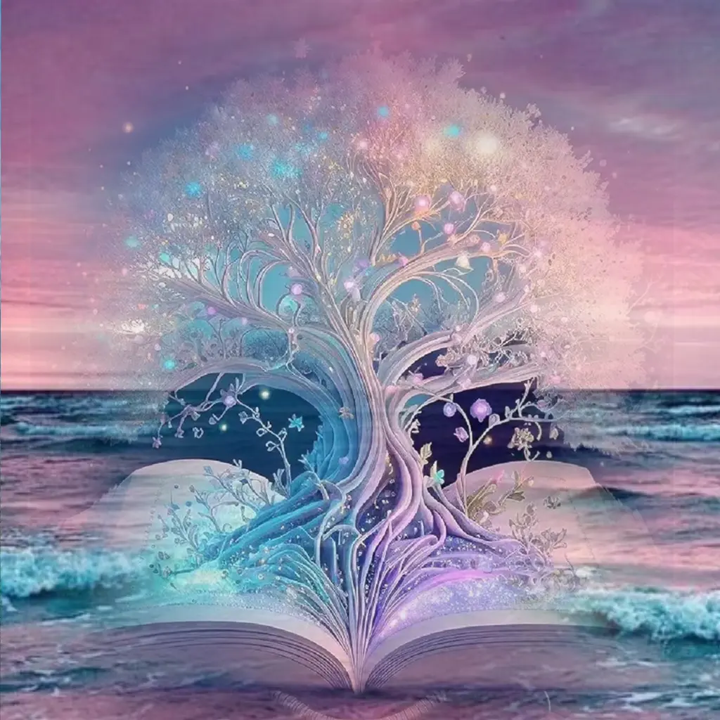 Andachtsbild von Gaby mit Snowy im Herzen 