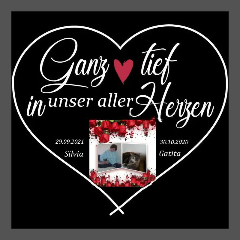 Andachtsbild von Sabine mit Kaspar tief im Herzen