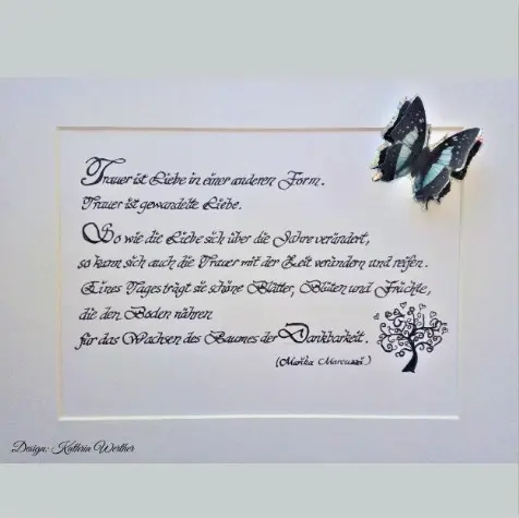 Condolence image of Danke