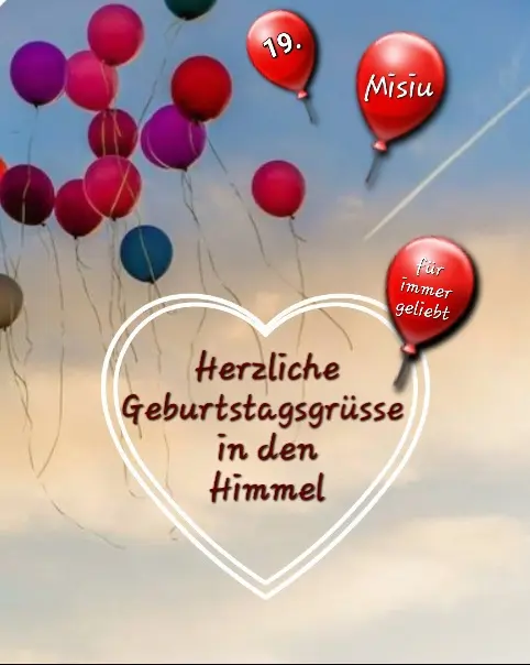 Condolence image of Für Misiu zum 19. Geburtstag von Birgit ❤️