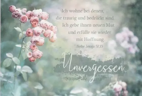 Andachtsbild von Snowy für Louis 