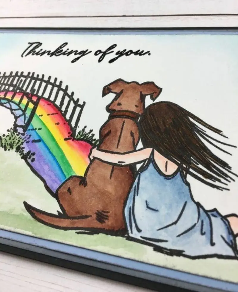 Andachtsbild von Elke und Horst mit Fiby ❤️