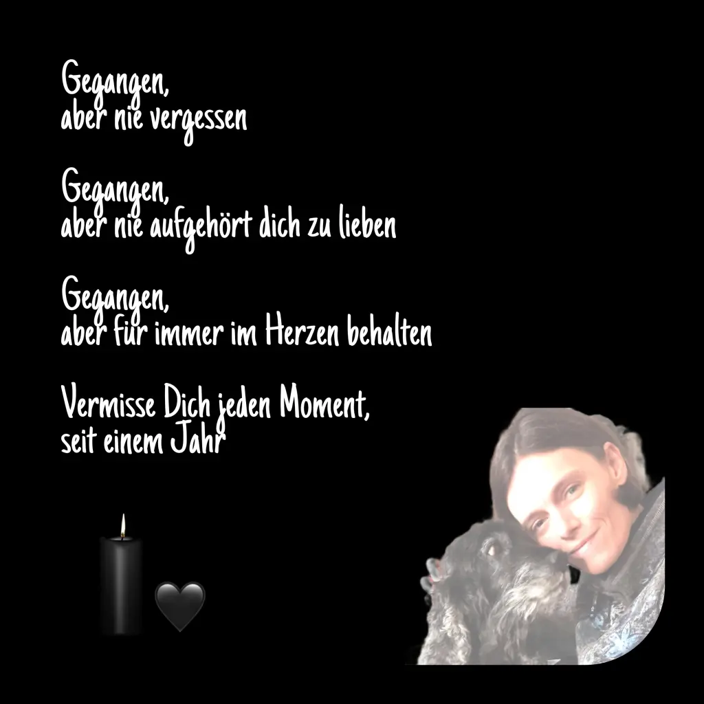 Condolence image of Dein Frauchen