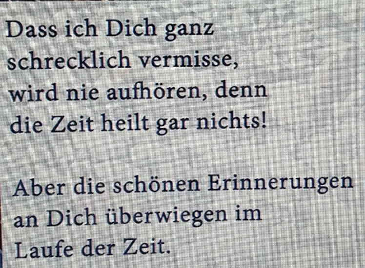 Condolence image of Dein Frauchen