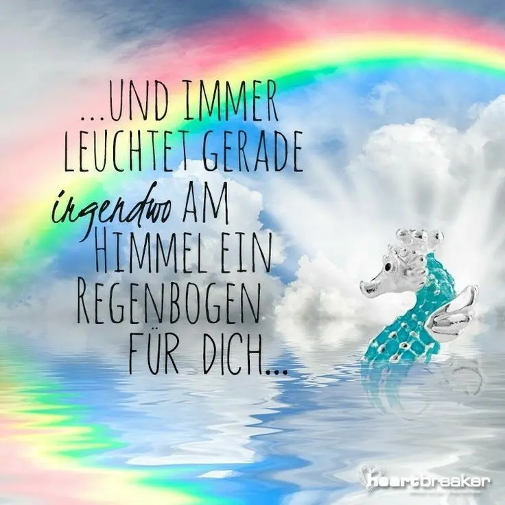 Andachtsbild von Geburtstagsgruß ins Regenbogenland ♥