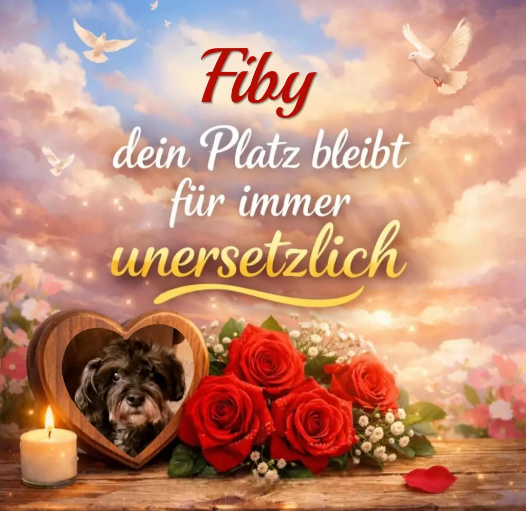 Condolence image of Fiby♥️ geliebt♥️ und unvergessen♥️