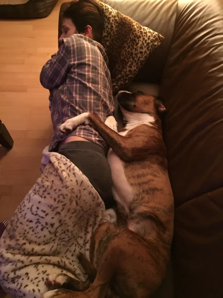 Andachtsbild von Karina und Jörg mit Floyd im ❤