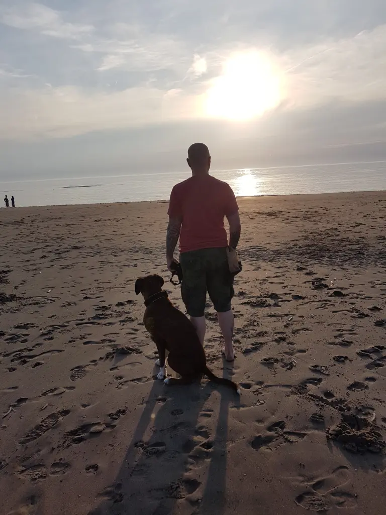 Andachtsbild von Karina und Jörg mit Floyd im ❤ 