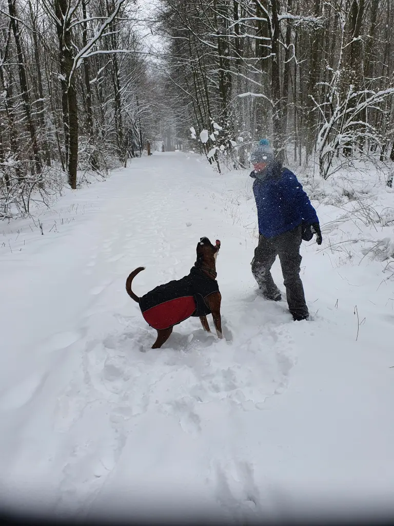 Andachtsbild von Karina und Jörg mit Floyd im ❤ 