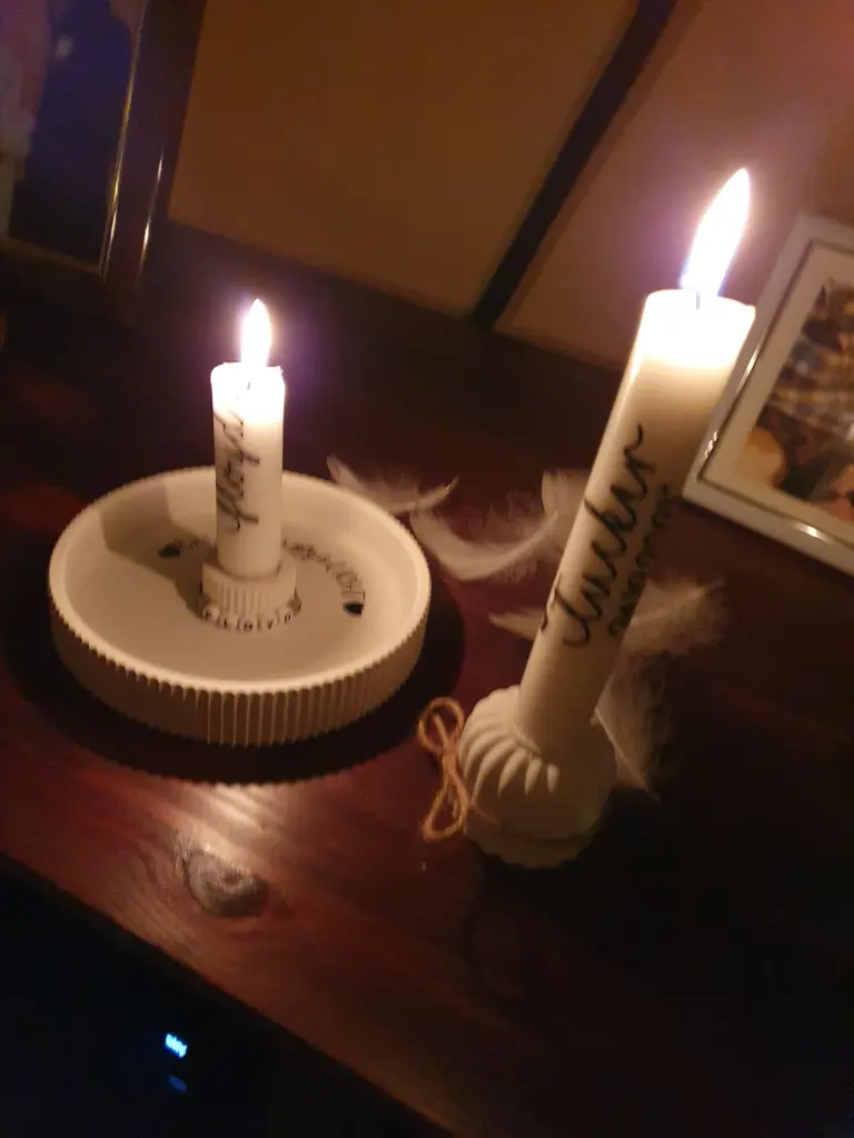 Andachtsbild von Karina und Jörg mit Floyd im ❤ 