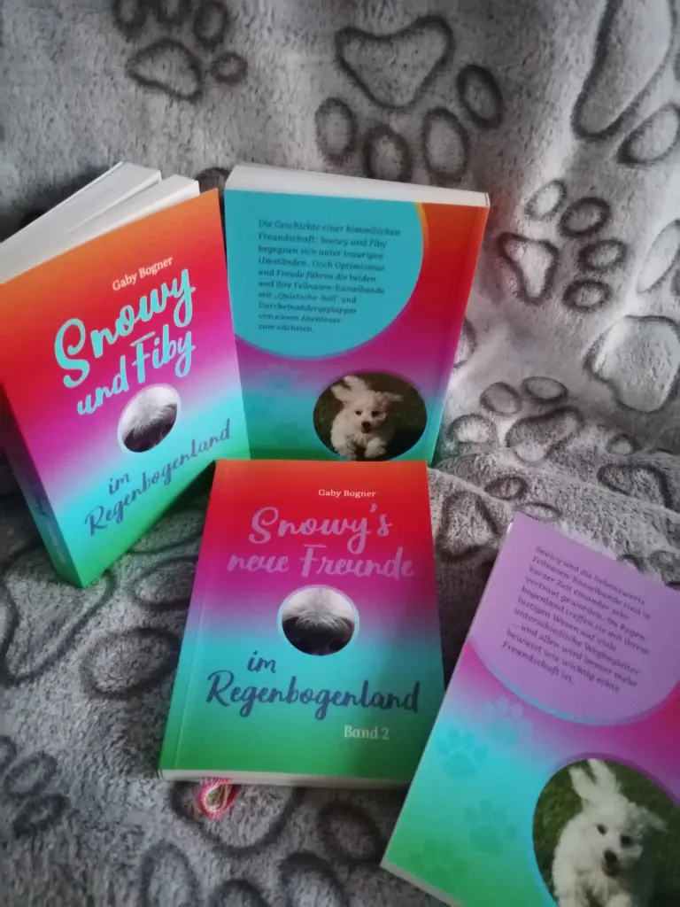 Andachtsbild von Snowy im Regenbogenland ❤️