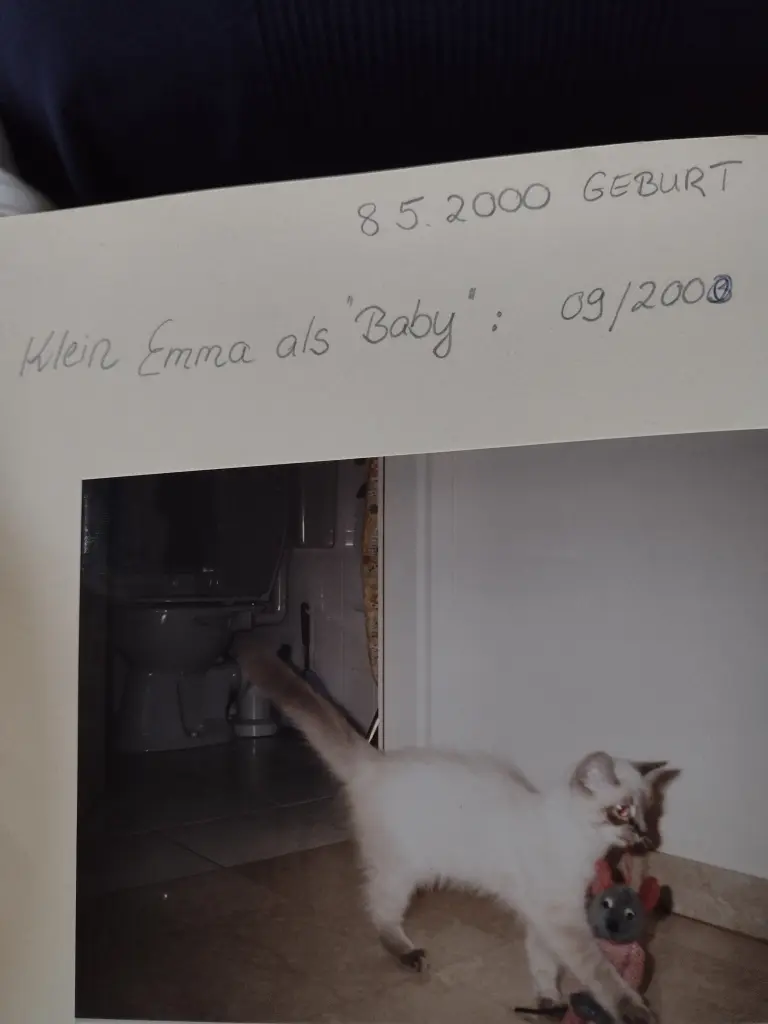 Andachtsbild von Corinna mit Emma im Herzen