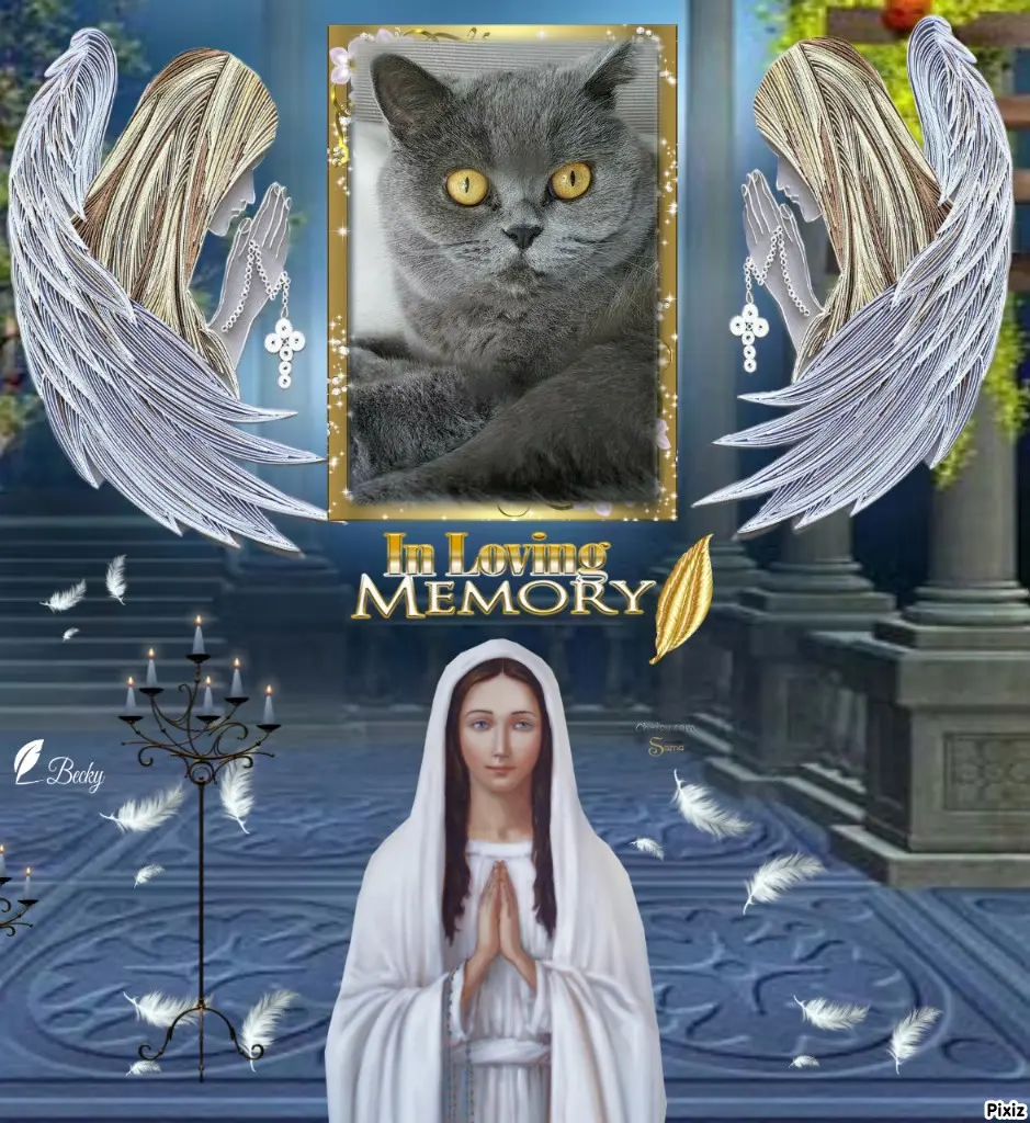 Andachtsbild von Tanja mit Timmy im Herzen