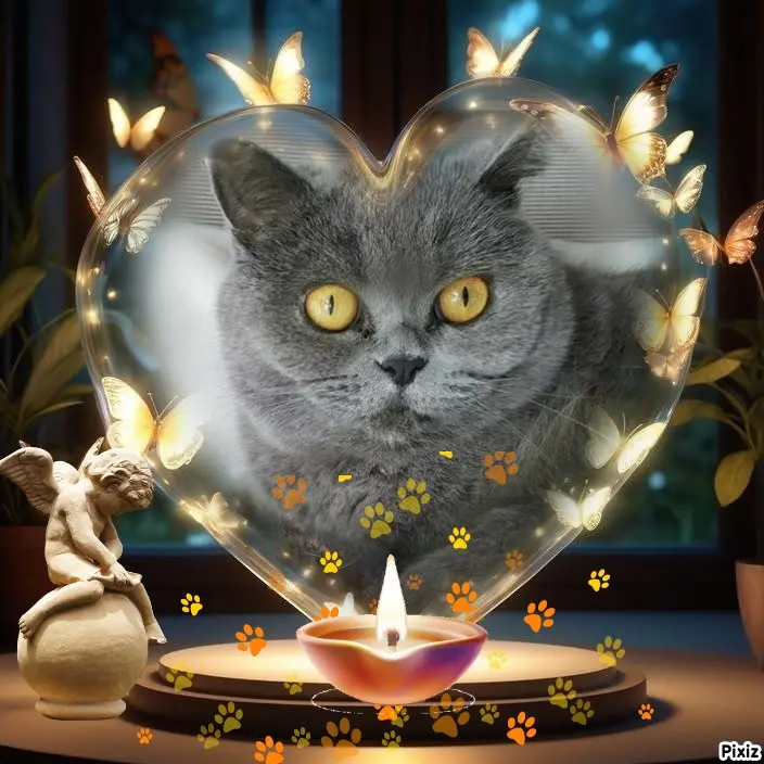 Andachtsbild von Tanja mit Timmy im Herzen 