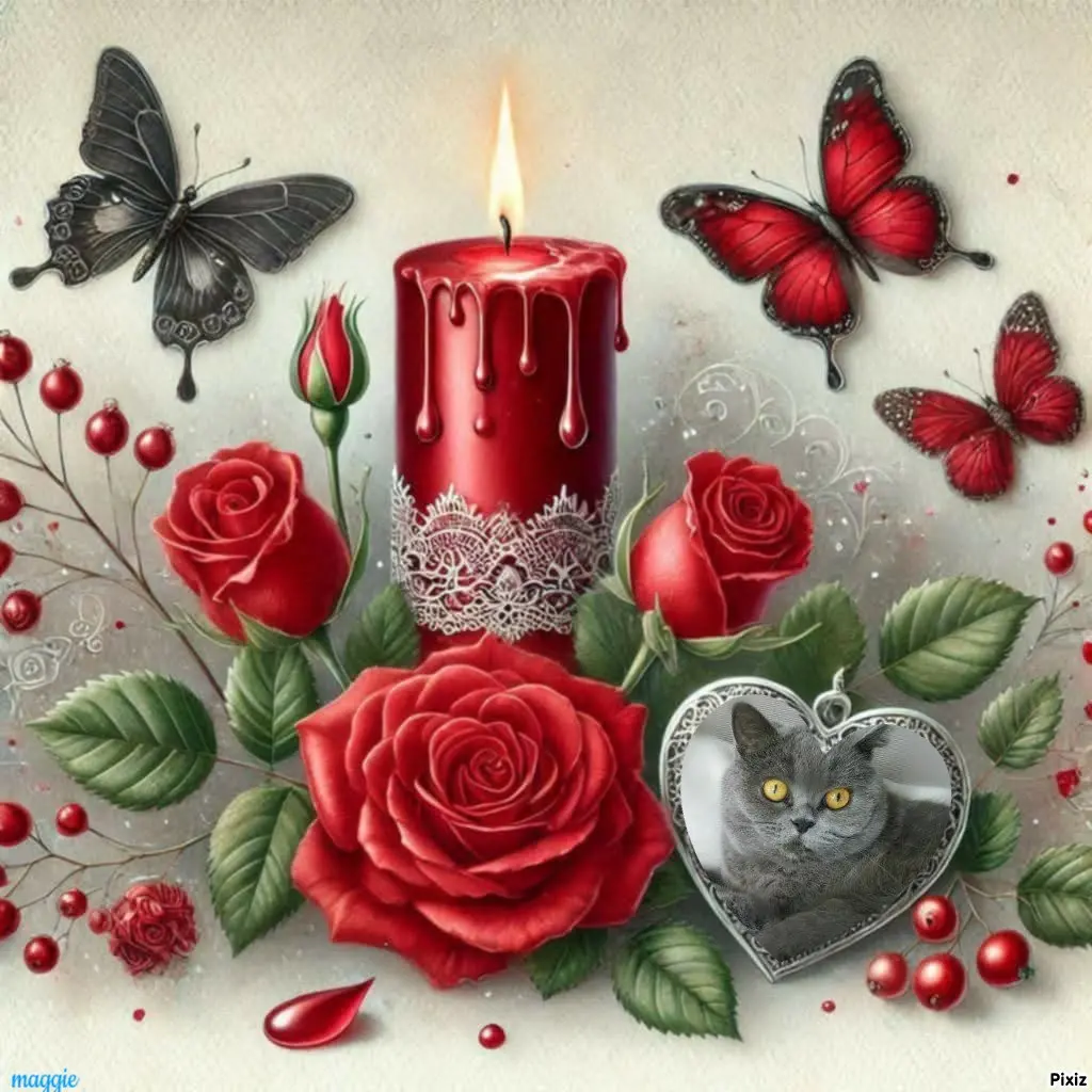 Andachtsbild von Tanja mit Timmy im Herzen 