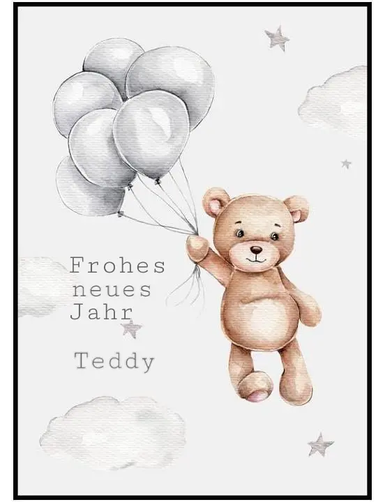 Condolence image of Neujahrsgrüße für Teddy