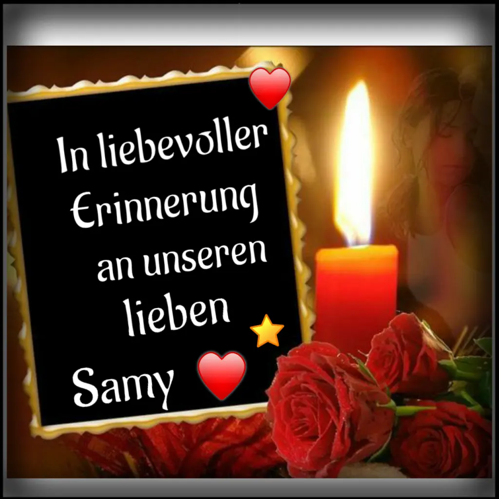 Condolence image of Samy ♥️⭐♥️ geliebt und unvergessen 