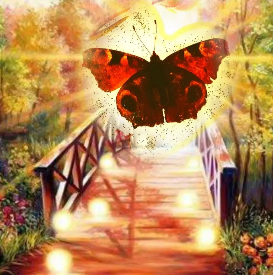 Andachtsbild von Nick mit Elba im Herzen