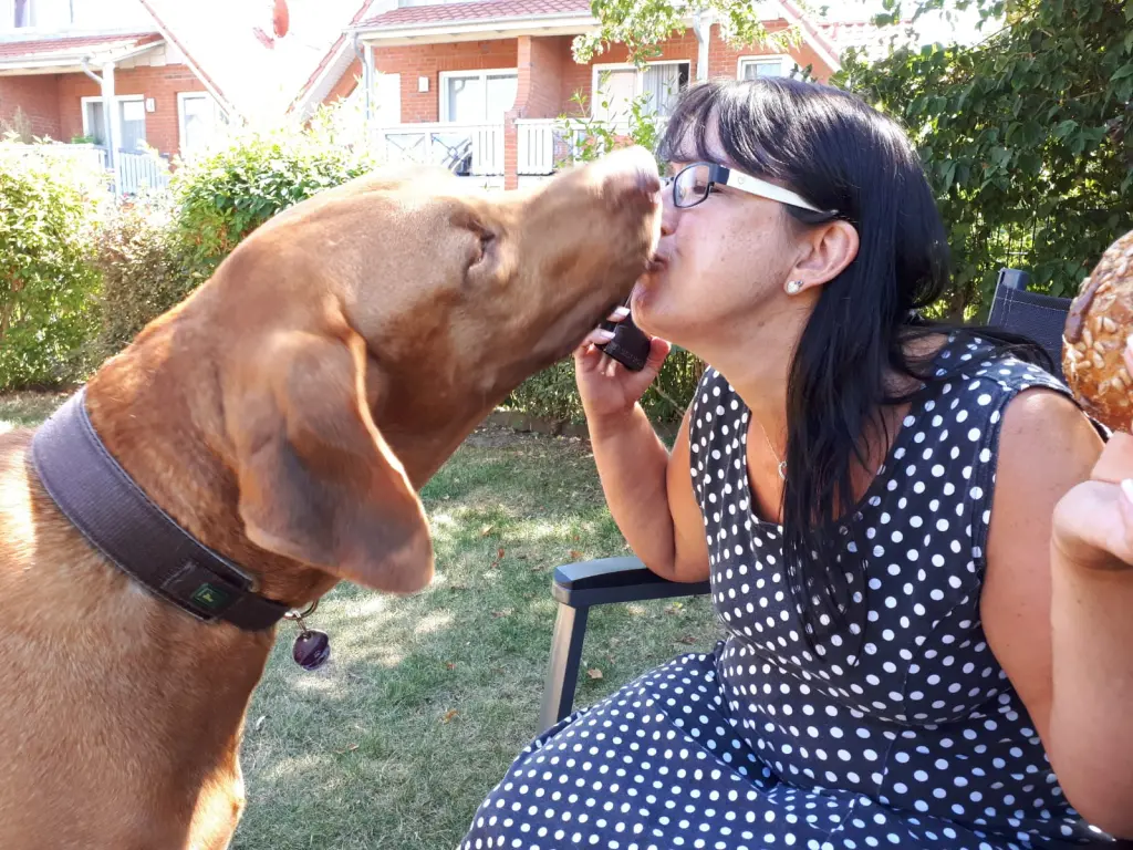 Andachtsbild von Anja mit Leo tief im Herzen 