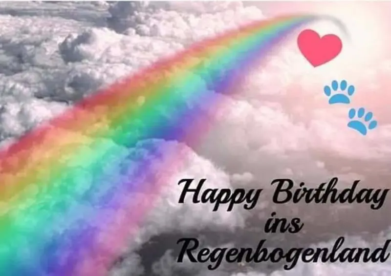 Andachtsbild von Marga mit Rambo und Quiti im Herzen