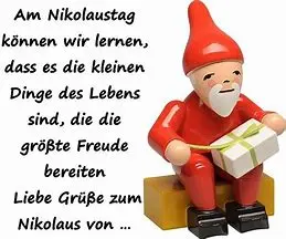 Andachtsbild von der Nikolaus war da - hurra