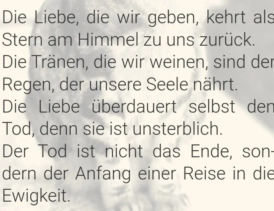 Condolence image of Liebes Engelchen