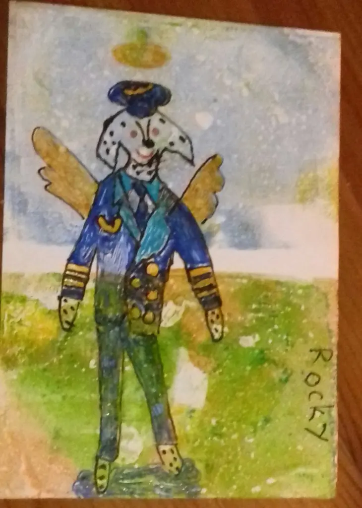 Andachtsbild von Uta mit +Rocky