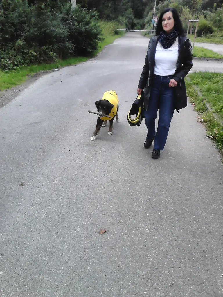 Andachtsbild von Renate mit Artax"Bubele" tief im Herzen