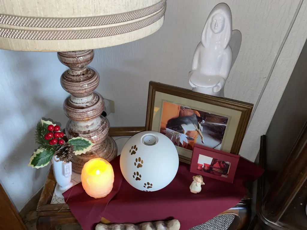 Andachtsbild von Karin - mit Lupo im Herzen